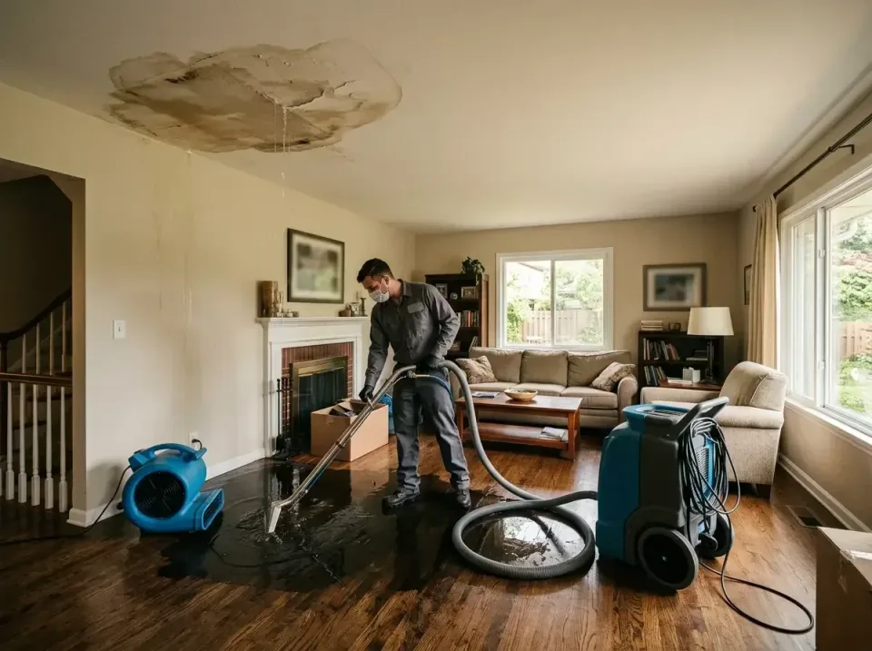 attic-pipe-burst-ceiling-drip-008 — frequently asked questions, Water Damage Restoration & Carpet Care in Whitmore Village,…